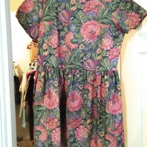 Floral mini baby doll dress